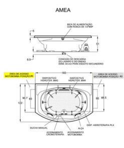 Banheira Hidromassagem Jacuzzi Amea 5 Banheira Hidromassagem Jacuzzi Amea 6
